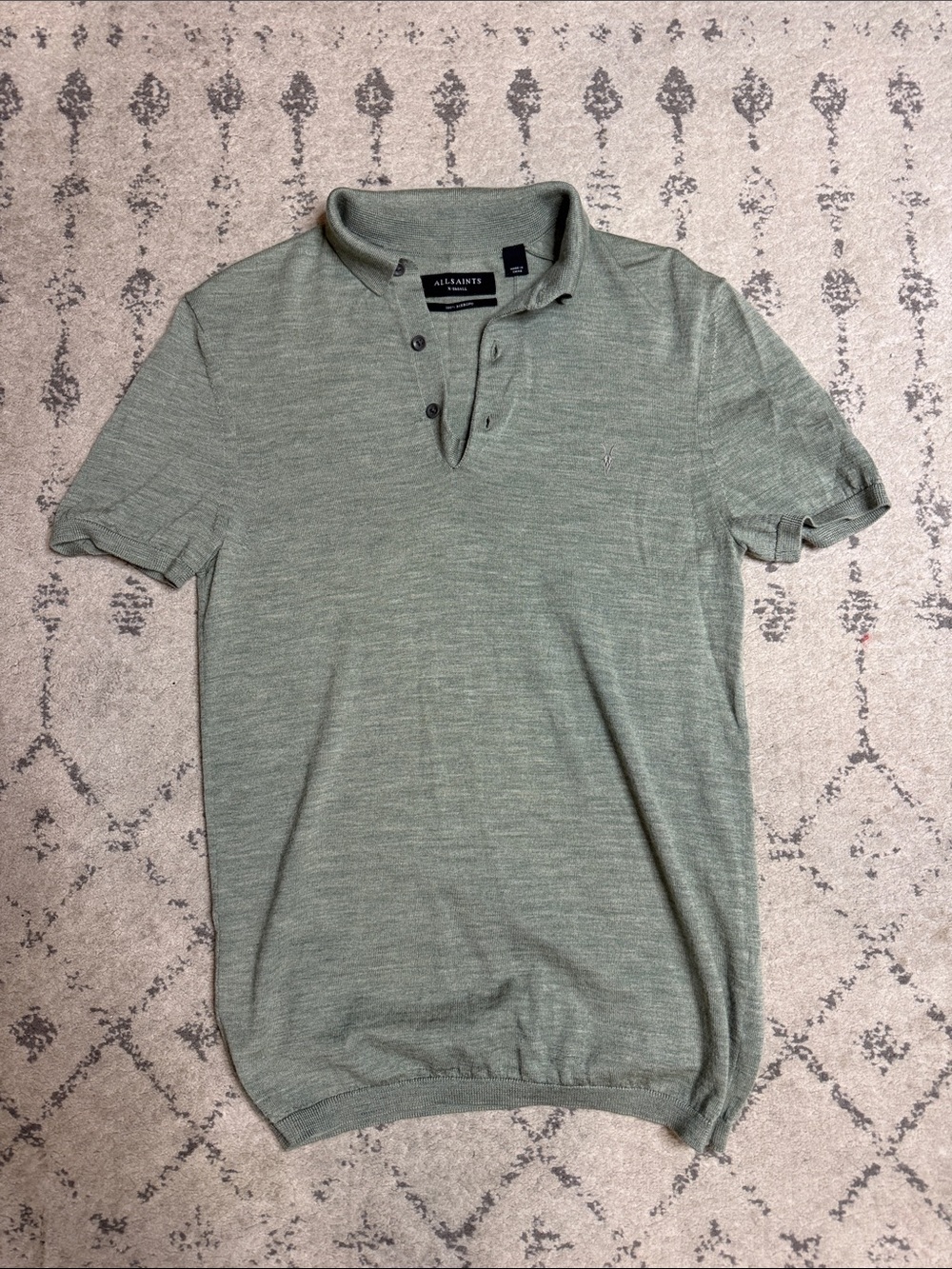 Men’s Allsaints Mode Merino SS polo